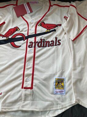 1940's ST. LOUIS CARDINALS STAN MUSIAL Men's JERSEY Sz M,L,XL,2XL New with tags